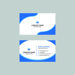 Vector abstract creative business cards. Modern and clean business card