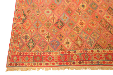 Old and modern Persian Colourful Arabesque and handmade carpet, rug gelim, and Gabbeh with the...