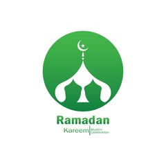 Ramadan kareem mosque vector design and illustration. For banners, templates and greetings cards for the month of Ramadan
