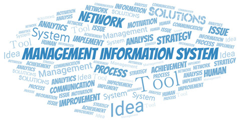 Management Information System typography vector word cloud. © sharafmaksumov