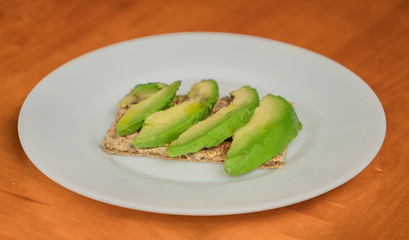 Avocado toast close up