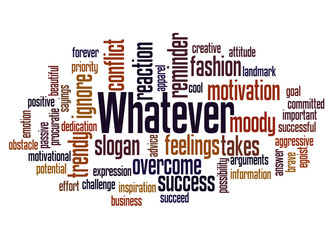 Whatever word cloud concept