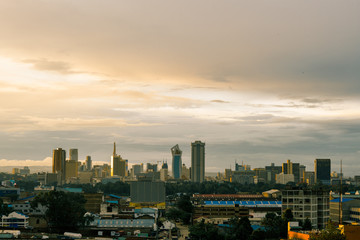 Fototapeta na wymiar View of the city of Nairobi