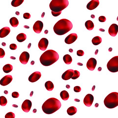 3D render of Red Blood cell vector illustration