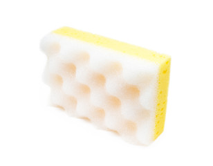 Cleaning sponge isolated on white background