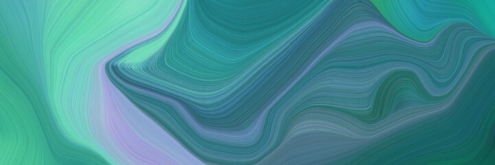 smooth elegant graphic with waves. modern soft swirl waves background illustration with teal blue, pastel blue and medium aqua marine color