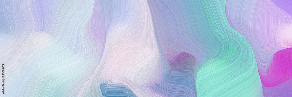 Poster smooth background elegant graphic with light gray, sky blue and medium orchid color. smooth swirl wa