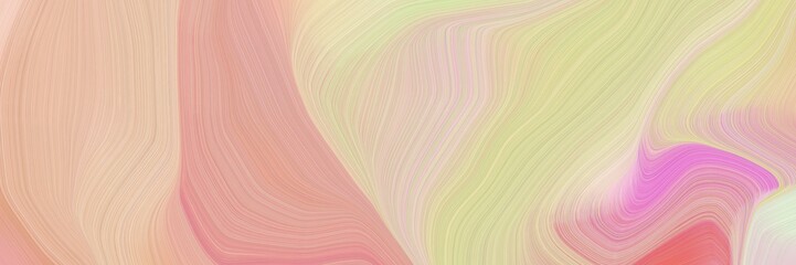 smooth elegant graphic with waves. curvy background design with burly wood, baby pink and pale violet red color