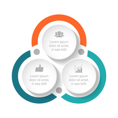 Fototapeta premium Vector iInfographic template for business, presentations, web design, 4 options.