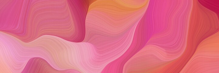 Fototapeta premium smooth background elegant graphic with pale violet red, pastel magenta and indian red color. modern soft curvy waves background illustration