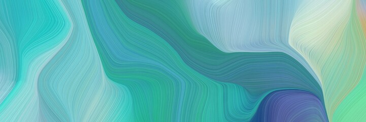 smooth elegant graphic with waves. abstract waves design with cadet blue, pastel gray and sky blue color