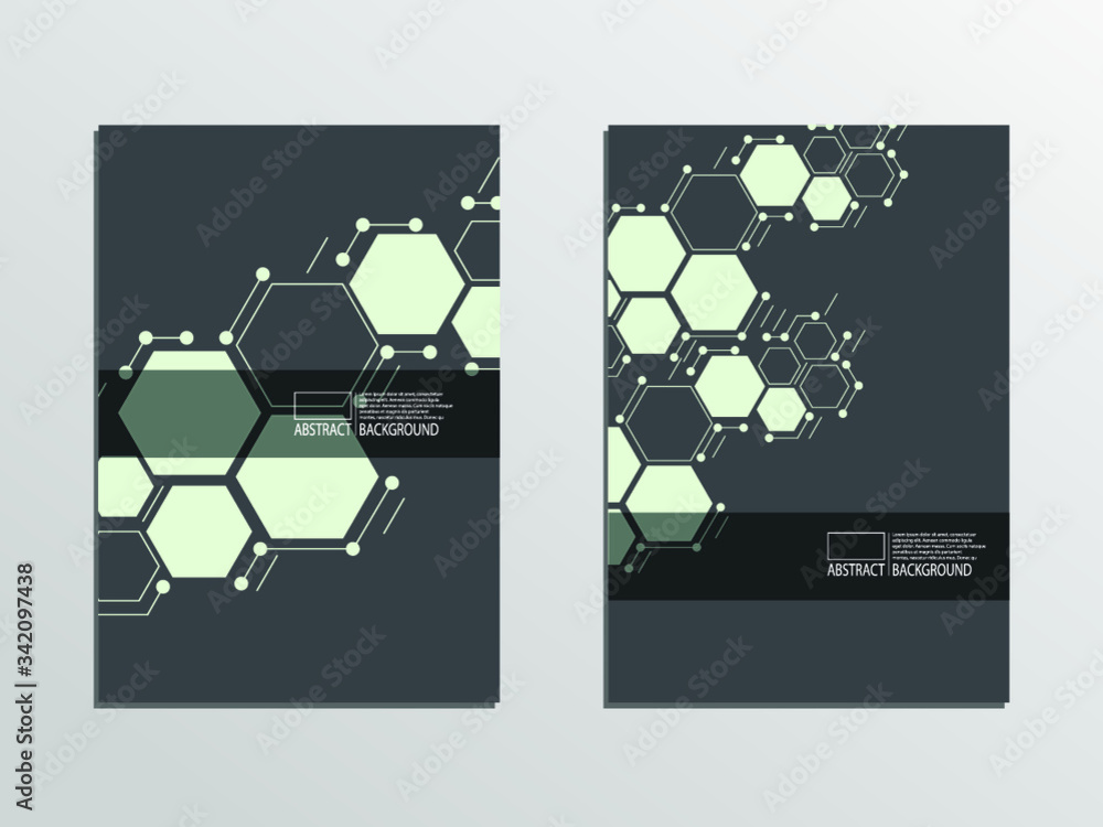 Poster vector technology conceptual poster with multiple lines isolated on white background. dna change con