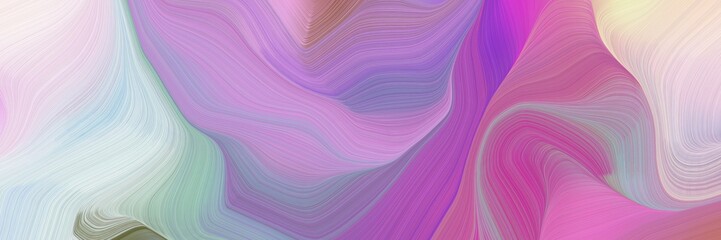 Obraz premium smooth elegant graphic background with pastel purple, light gray and moderate violet color. abstract waves illustration