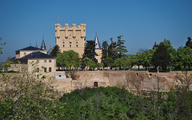South view of the Alcazar of Segovia