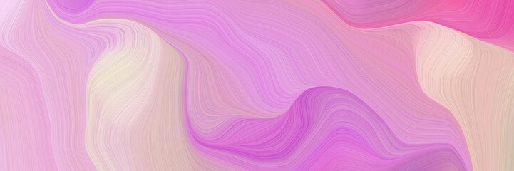 Fototapeta premium smooth abstract waves illustration with plum, pastel pink and orchid color