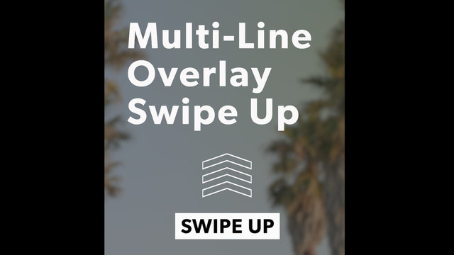Multi-Line Swipe Up Title Overlay