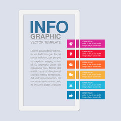 Vector iInfographic template for business, presentations, web design, 6 options.