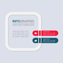 Vector iInfographic template for business, presentations, web design, 2 options.