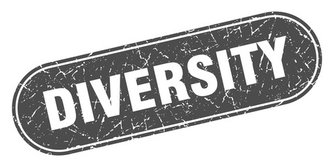 diversity sign. diversity grunge black stamp. Label