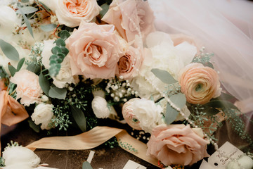 wedding bouquet of roses