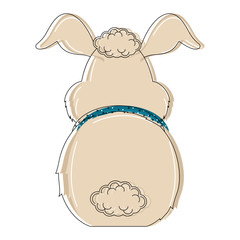 Rear view of a bunny © lar01joka
