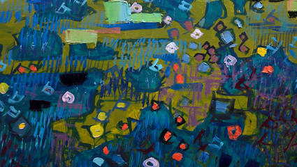 oil painting fragment, abstract illustration