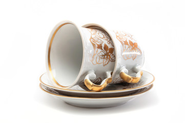 tea cup on a white background