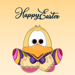 Happy easter poster