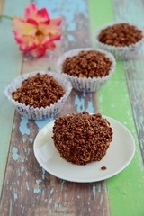 Oat amaranth quinoa puff chocolate sweet treats