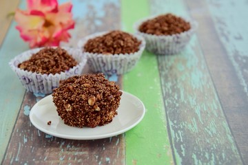 Oat amaranth quinoa puff chocolate sweet treats