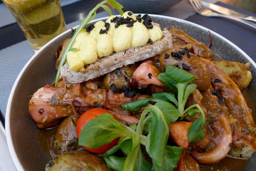 Plat de poulpes