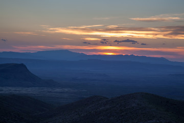 Sunset in the Southwestern Desert