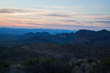 Sunset in the Southwestern Desert