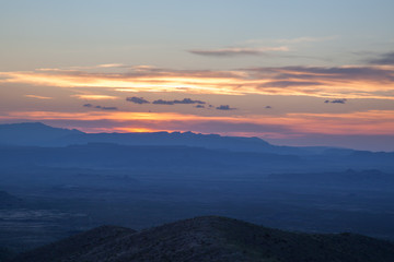 Sunset in the Southwestern Desert
