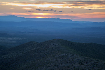 Sunset in the Southwestern Desert