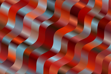 Obraz premium Red and yellow waves vector background.