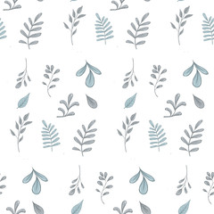 Light green leaves 300 dpi digital pattern