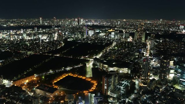 Time Lapse of Tokyo Night View 