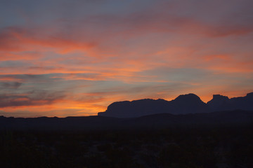 Sunset in the Desert