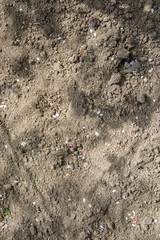 Freshly plowed virgin field close-up, natural background, soil for planting, agricultural field, meadow