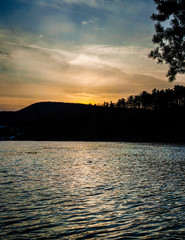 Fototapeta premium Hudson Pointe Nature Preserve River Adirondacks Upstate New York
