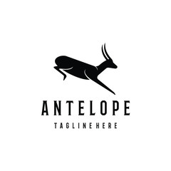 Antelope logo vector design. Awesome a antelope logo. A antelope logotype.