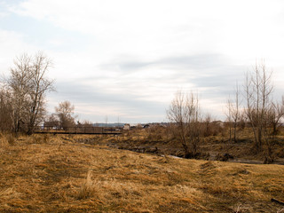 nature in early spring, after winter