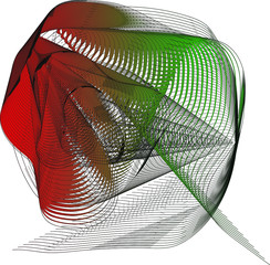 Abstract gradient mesh background made of circles.