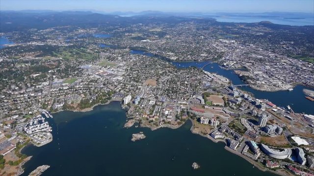 Greater Victoria BC Canada Aerial View