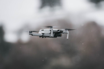 Drone Flying with Snow