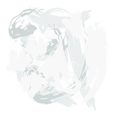 Brushstroke gray, vector abstract image. Light background with old surface texture in retro style for web design.