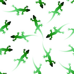 seamless pattern with green leaves