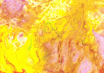 Abstract background of colorful golden oil stains