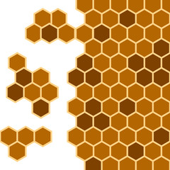Honeycomb illustration for your desugn: textile, poster, wallpaper